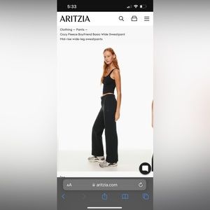 ARITZIA SWEATS.